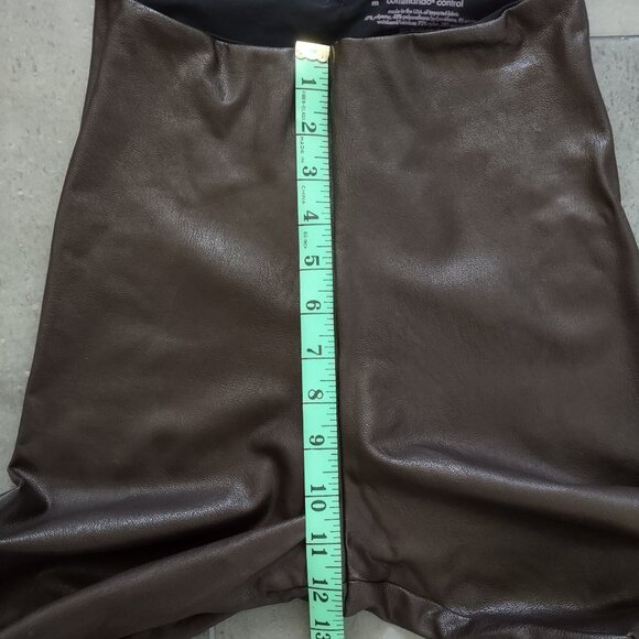 NWOT Commando Perfect Control faux leather leggings - espresso - M - Picture 8 of 10